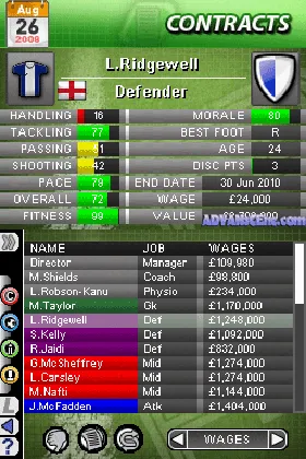 Football Director DS (Europe) screen shot game playing